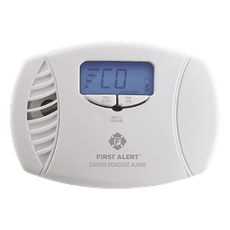Alarma de monóxido de carbono (CO) enchufable con batería de respaldo y display digital
