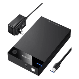 Carcasa de Disco Duro para  3.5" y  2.5" (Enclosure) | Con Cable USB 3.0 | Para HDD 3.5" / SSD 2.5" | SATA I/II/III | UASP | Hasta 16 TB | Compatible con Windows, Linux, Mac OS | No Requiere Controlador | Cable 1m | Incluye Adaptador d