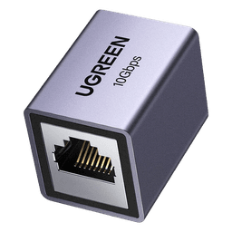 Acoplador STP (Extensor de Cable Ethernet RJ45) | 10Gbps | Blindado | Compatibilidad con Cat8 Cat7 Cat6 Cat5e | Hasta 100 Metros (328.08 Pies) | Aleación de Aluminio
