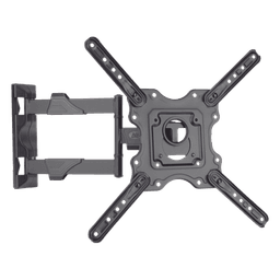 Montaje de Pared Articulado P4-NB / Pantallas de 32" a 55" / VESA 100x100 a 400x400 mm / Carga 27.2 kg (60 lbs) / Inclinación +8° a -5° / Giro 180° / Distancia de Pared 5 a 40 cm / Acero