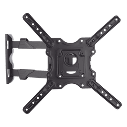 Montaje de Pared Articulado P4-NB / Pantallas de 32" a 55" / VESA 100x100 a 400x400 mm / Carga 27.2 kg (60 lbs) / Inclinación +8° a -5° / Giro 180° / Distancia de Pared 5 a 40 cm / Acero