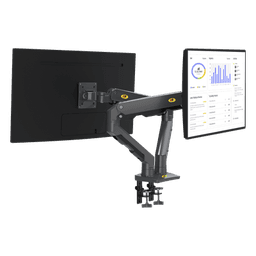 Montaje de Escritorio articulado para 2 monitores de 27-34" /  Soporta hasta 16 kg  por brazo/ Vesa 75 x 75 / 100 x 100 / Acero / Giro: 360°
