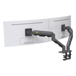 Montaje de Escritorio articulado para 2 monitores de 27-34" /  Soporta hasta 16 kg  por brazo/ Vesa 75 x 75 / 100 x 100 / Acero / Giro: 360°