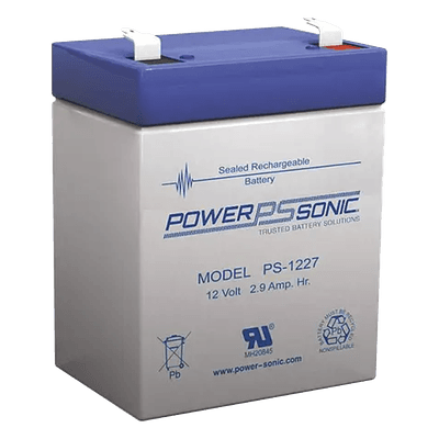 Batería de Respaldo AGM/VRLA / 12V 2.9Ah / Terminales F1 / 5 Años Vida Útil / Construcción a Prueba de Derrames / Reconocida UL