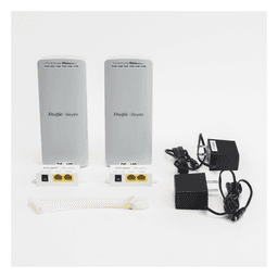 Kit Enlace Inalámbrico Recomendado para Elevadores, hasta 500m o 125 pisos, Preconfigurado, Ajuste Automático, Hasta 300 Mbps, Doble Puerto LAN