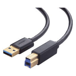 Cable USB-A 3.0 macho a USB-B macho / Ideal para Impresora, Escáner, Pianos, Barras de sonido, etc. / Plug & Play / Compatibilidad Universal / 2 metros