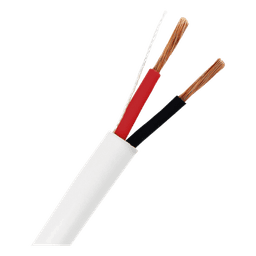 Cable de 152 m (500 ft) / 12AWG 2 Conductores / Cobre OFC / 7.7 mm OD / CL2 UL13 / Interior Blanco / Audio y Automatización