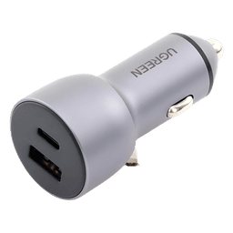 Cargador de Auto / 42.5W / USB-A + USB-C / PD3.0 + QC3.0 / 12-24 VCD / Aluminio