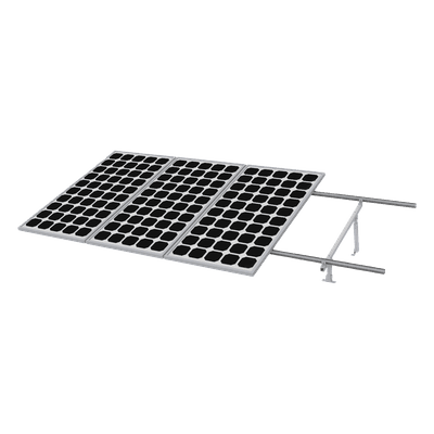 Kit de Montaje para Panel Solar / Riel 5 de 5.4 m (17.7 ft) / 4 Módulos de 35 mm / Velocidad de Viento 190 km/h / Inclinación 20-45° / Ground Clip Integrado