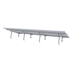 Kit de Montaje para Panel Solar / Riel 5 de 5.4 m (17.7 ft) / 4 Módulos de 35 mm / Velocidad de Viento 190 km/h / Inclinación 20-45° / Ground Clip Integrado
