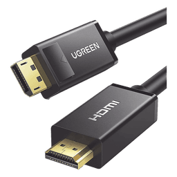 Cable DP Macho a HDMI Macho / Longitud 3 Metros (9.84 Pies) / Soporta 4K@30Hz / Soporta 3D / Cobre EstaÑado 28AWG / Blindaje Interno MÚltiple / TransmisiÓn Unidireccional / BotÓn de LiberaciÓn / Chip de Última GeneraciÓn