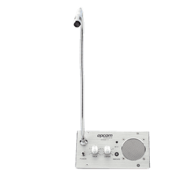 Sistema de Intercomunicación | Ideal para Ventanillas | Audio de voz de dos vías | 12V/1A 2W | Micrófono Interior + Micrófono Exterior