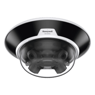 Cámara IP multisensor / 20 MP (4x 5 MP) / Lentes motorizados 3.7-7.7 mm / IR 30 m / IP66 / IK10 / PoE+ / ONVIF Profile G/S