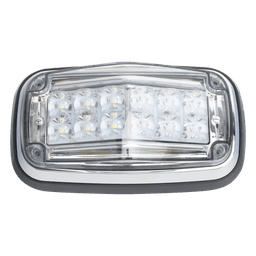 Luz de advertencia 8 X 4", Color Rojo / Claro, IP67, SAE, Ideal para Ambulancias