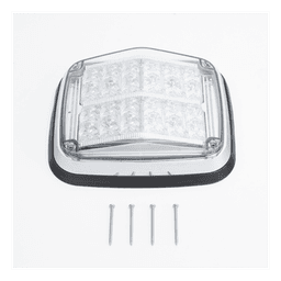 Luz de advertencia de 8 X 6", Color Rojo / Claro, SAE,  IP67, Ideal para Ambulancias