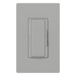 Atenuador de Pared Inalámbrico / 250 W LED/CFL / 500 W Incandescente / Neutro Opcional con RTISS / FASS / Radiofrecuencia 431-437 MHz / Alcance 9 m (29.5 ft) / Control Multiubicación