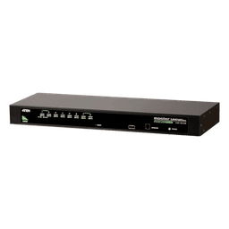 Conmutador KVM VGA de 8 puertos / Control de 64 computadoras / Resolución 2048x1536 / USB-PS/2 / Montaje Rack 19" / 1U