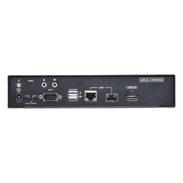 Extensor KVM sobre IP / 4K UHD 60Hz / HDMI 2.0 / USB 2.0 / Fibra Óptica / 22.75x17.16x5.48 cm