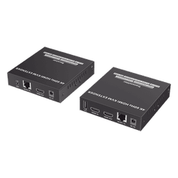 Extensor KVM HDMI / 4K @ 60 Hz / 120 m (393.7 ft) / 18 Gbps / Cat 6/6a/7 / Salida Loop / USB y RS-232