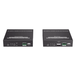 Extensor KVM HDMI / 4K @ 60 Hz / 120 m (393.7 ft) / 18 Gbps / Cat 6/6a/7 / Salida Loop / USB y RS-232