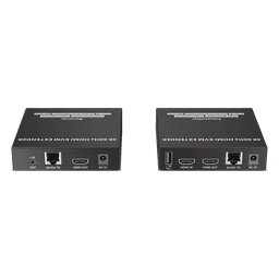 Extensor KVM HDMI / 4K @ 60 Hz / 120 m (393.7 ft) / 18 Gbps / Cat 6/6a/7 / Salida Loop / USB y RS-232