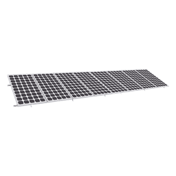 Montaje para Panel Solar / Riel 8 de 5.4 m (17.7 ft) / 1x8 Módulos 35 mm / Inclinación 20° a 45° / Resistencia Viento 136 km/h