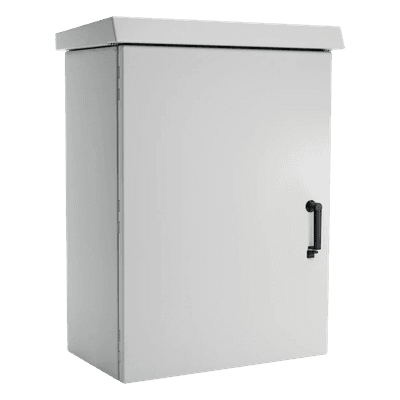 Gabinete de Pared para Exterior / 12 UR / 600 mm de Ancho / 500 mm de Profundidad / Aluminio / IP66 / NEMA 4/12/4X/3/3R