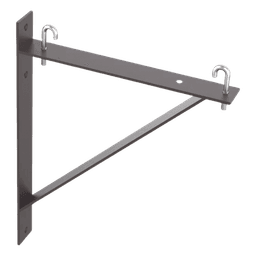 Kit de Soporte Triangular a Pared, Para Escalerillas de 12 y 6 in de Ancho, de Acero, Color Negro