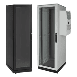 Gabinete de Telecomunicaciones / 42 UR / NEMA 12 / Aire Acondicionado Tipo G52 / 2000 x 600 x 1000 mm / Base Móvil Ruedas