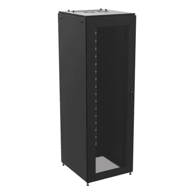 Gabinete de Telecomunicaciones / 600 mm Ancho / 1000 mm Profundidad (3.28 ft) / 45 UR / Puertas Perforadas / Color Negro