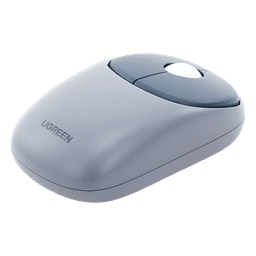 Mouse Inalámbrico FUN | Recargable| 2.4G & Bluetooth | 4 Niveles de DPI | Silencioso | Ergonómico | 5 Botones | Compatible con Windows, macOS 10.5, Android iOS Linux y Chrome OS | Color Azul.