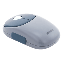 Mouse Inalámbrico FUN | Recargable| 2.4G & Bluetooth | 4 Niveles de DPI | Silencioso | Ergonómico | 5 Botones | Compatible con Windows, macOS 10.5, Android iOS Linux y Chrome OS | Color Azul.
