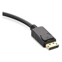 Convertidor DP Macho a VGA Hembra (Negro).