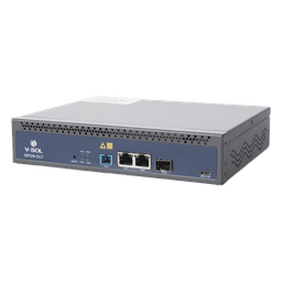 OLT GPON / 1 Puerto PON SC/UPC / 128 ONUs / 3 Puertos Uplink / 20 km (12.4 mi) / Redundancia AC/DC / Rack