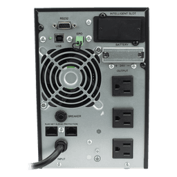 UPS Online Doble Conversión / 1000 VA / 900 W / Rack-Torre 2U / Onda Senoidal Pura / 3 Salidas NEMA 5-15R / AVR Boost y Buck