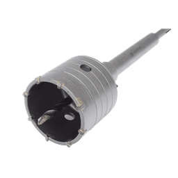 Broca Pasamuros SDS / 65 mm / Extensión 220 mm / Triple Filo / Carburo de Cobalto / Concreto