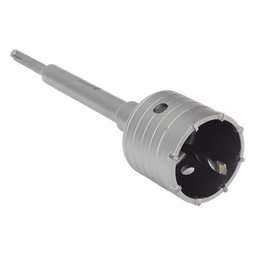Broca Pasamuros SDS / 65 mm / Extensión 220 mm / Triple Filo / Carburo de Cobalto / Concreto