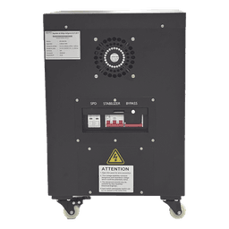 Regulador de Voltaje Industrial / Monofásico Ferrorresonante 5 kVA/5 kW / Entrada 96-144 Vca / Salida 117.6-122.4 Vca / Regulación ±2% / Eficiencia 98%