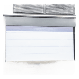 Puerta de Garage / Línea Central / Aislada / Estilo Americano / 10×9 pies (3.05×2.74 m) / Poliuretano 43 mm / Calibre 26 / 5 Secciones