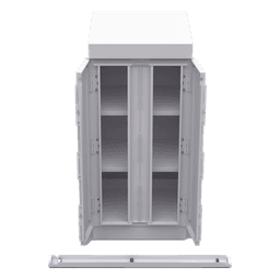 Gabinete de Seguridad de Lámina Galvanizada  para Almacenamiento de Baterías (Hasta 6 baterías PL110D12).