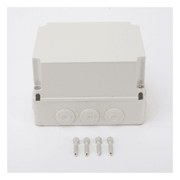 Caja de Derivación IP / 12 Glándulas Recortables / IP55 / Rango Térmico -40 a 120 °C / 190 x 240 x 165 mm (7.5 x 9.4 x 6.5 in) / Protección EMI y Antiestática