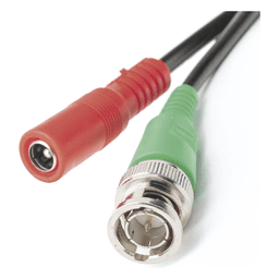 Cable Coaxial BNC RG59 + Alimentación / SIAMES / 20 Metros (65.62 Pies) / CCA / 4K / Interior y Exterior