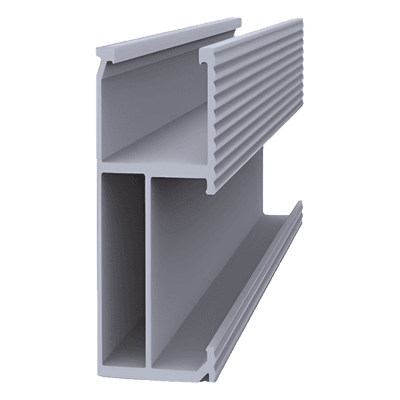 Riel de Montaje Fotovoltaico / Aluminio Anodizado / Longitud 4050 mm (13.3 ft) / Módulos Fotovoltaicos / Diseño Versátil