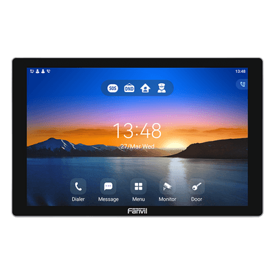 Monitor Audio/Video  IP/SIP para interior, Wi-Fi, pantalla táctil de 10.1", Apertura remota