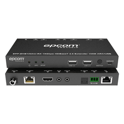 Extensor HDMI HDBaseT / 4K2K@60Hz / HDR 4:4:4 / 18 Gbps / Alcance 100 m (328 ft) / USB KVM / IR Bidireccional / PoC / HDCP 2.2