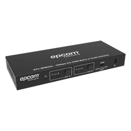 Matriz HDMI / 2x2 / 4K2K@60Hz / HDR / YCbCr 4:4:4 / 18 Gbps / Extractor de Audio / HDCP 2.2