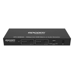Matriz HDMI / 2x2 / 4K2K@60Hz / HDR / YCbCr 4:4:4 / 18 Gbps / Extractor de Audio / HDCP 2.2