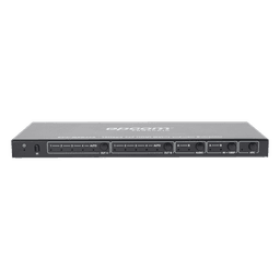 Matriz HDMI / 4 Entradas x 2 Salidas / 4K2K@60Hz / HDR / YCbCr 4:4:4 / HDCP 2.2 / 18 Gbps / Extractor de Audio / Downscaling 4K a 1080p