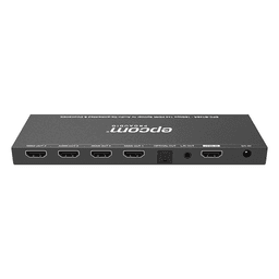 Splitter HDMI / 1x4 Salidas Simultáneas / 4K@60Hz 4:4:4 / HDMI 2.0b / Extractor de Audio Óptico y Analógico / Down Scaler 4K a 1080p / HDCP 2.2 / 18 Gbps