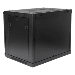 Gabinete de Pared 19in / 9UR / 450mm (17.7in) Profundidad / Puerta Perforada / 60kg Carga